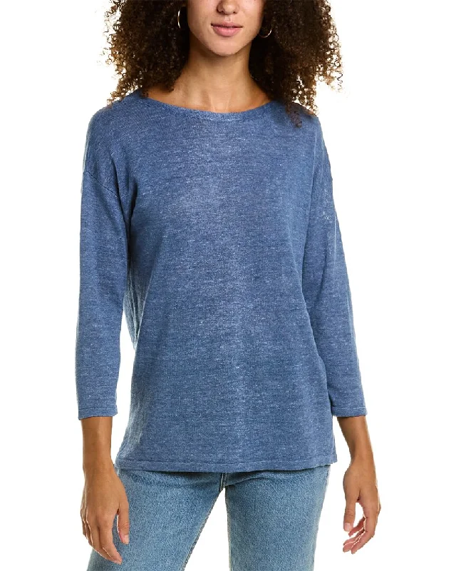 J.McLaughlin Alva Linen Crewneck Sweater