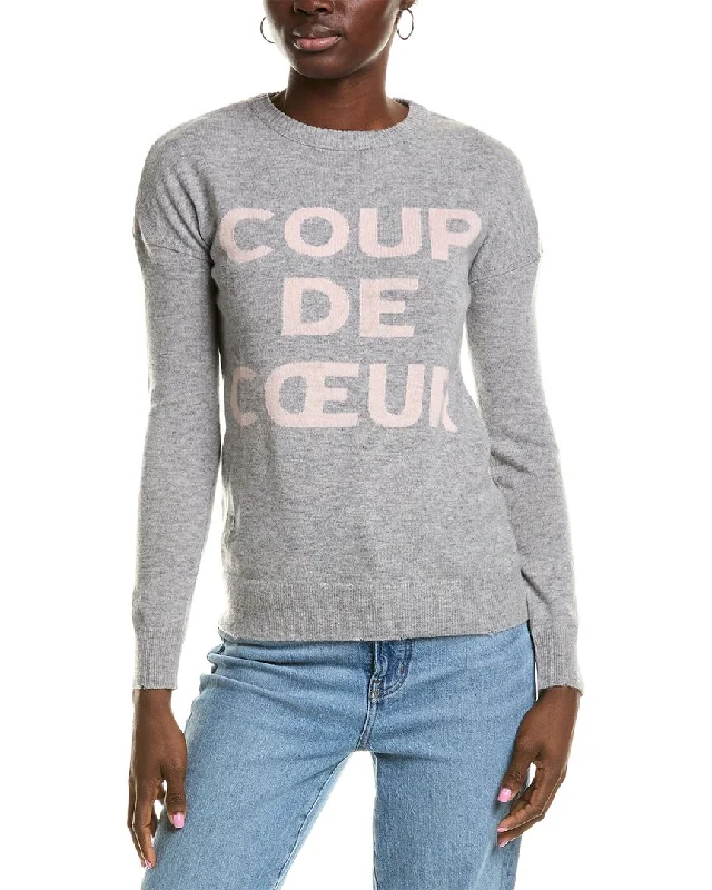 Zadig & Voltaire Gaby Coup De Cur Intarsia Wool & Cashmere-Blend Sweater