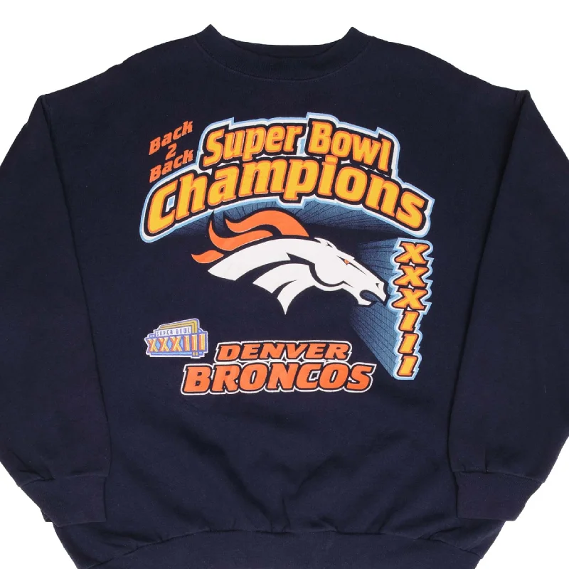 VINTAGE NFL DENVER BRONCOS SUPER BOWL CHAMPIONS 1999 SWEATSHIRT SIZE LARGE