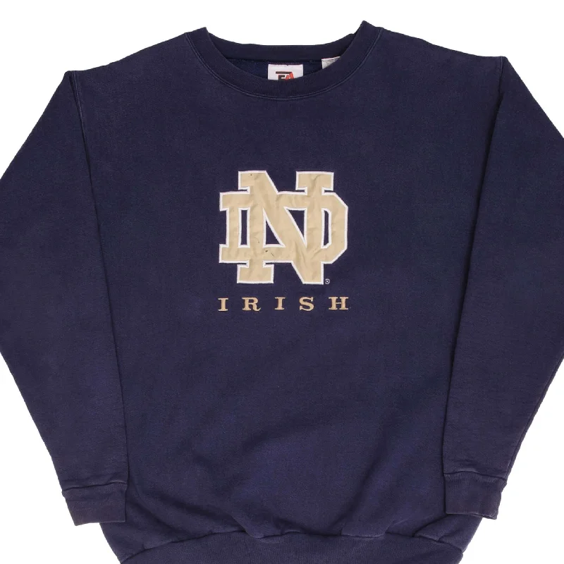 VINTAGE NCAA NOTRE DAME UNIVERSITY IRISH SWEATSHIRT 1990S SIZE XL