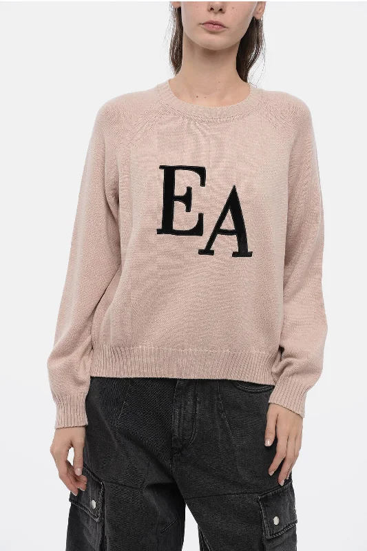 Armani EMPORIO ICON Crew Neck Sweater with Flocked Logo M Standard size