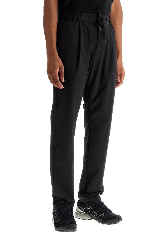 Stretch Design Herno High-Waisted Black Nylon Women's Pants