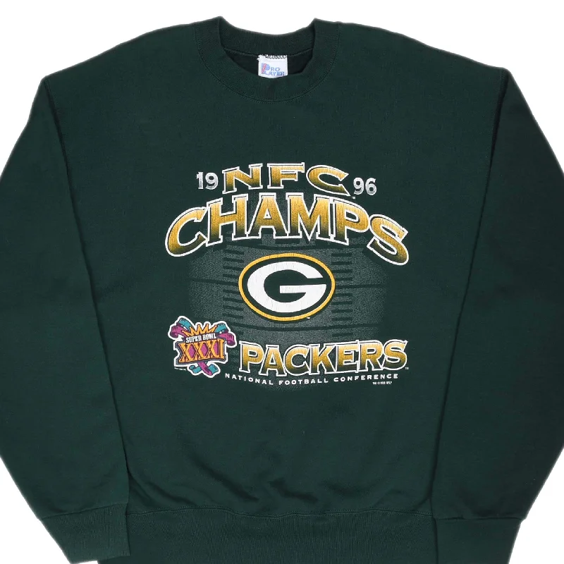 VINTAGE NFL GREEN BAY PACKERS NFC CHAMPIONS 1996 SWEATSHIRT SIZE XL MADE USA