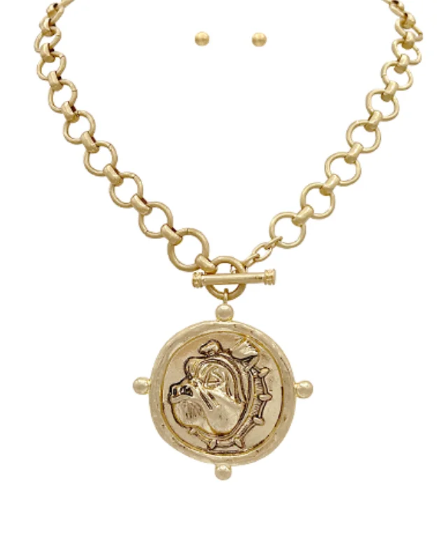 Personalized Clothing UGA All-Day Coin Necklace