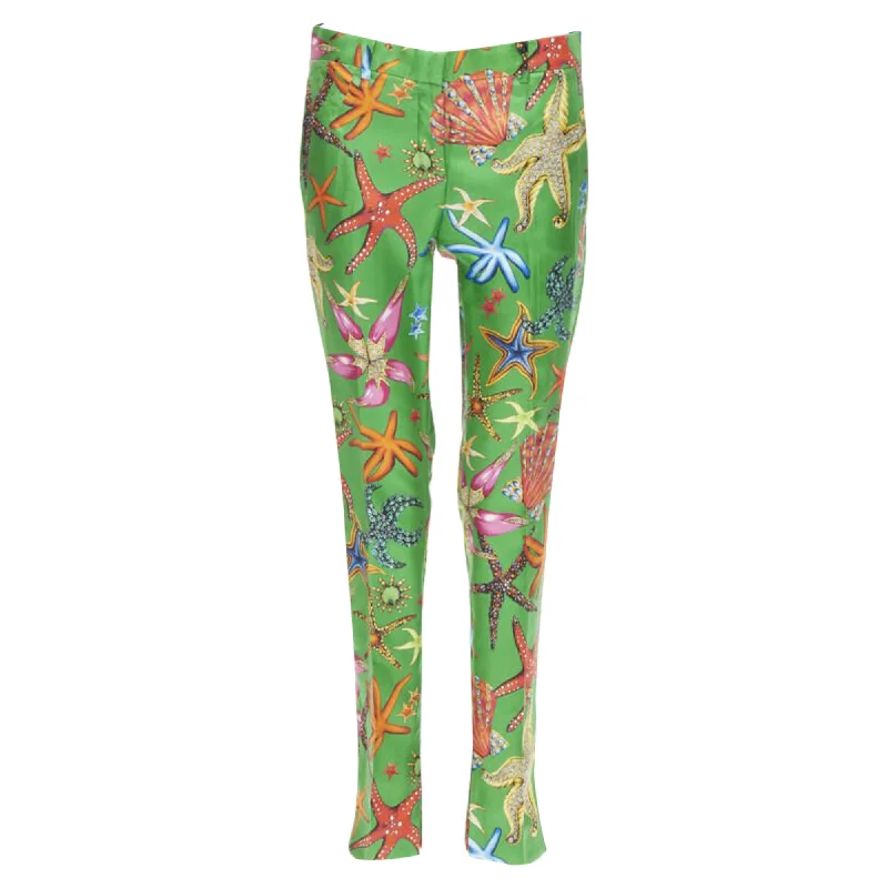 Versace Tresor De La Mer starfish print pants