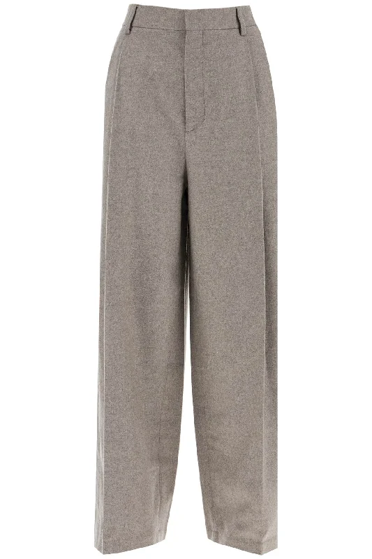 Sweet Style Filippa K Women's Wide Leg Flannel Trousers For Men Or