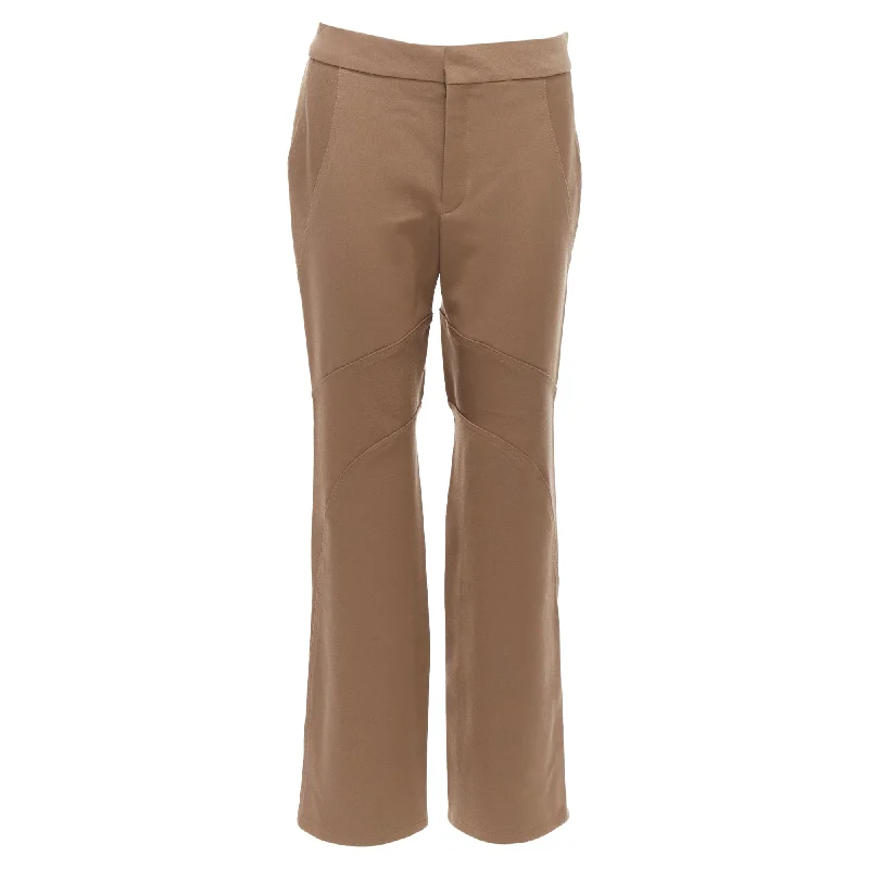 Marni virgin wool blend curved panelled trousers