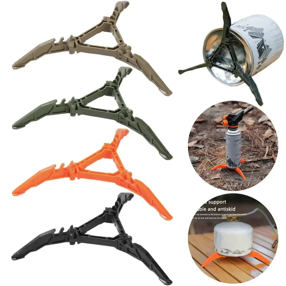 End Of The Year Nylon Gas Canister Stand Foldable Outdoor Gas Tank Bracket Camping Stove Bottle Stand Universal Tripod Folding Canister Stand End Of The Year Nylon Gas Canister Stand Foldable Outdoor Gas Tank Bracket Camping Stove Bottle Stand Universal Tripod Folding Canister Stand