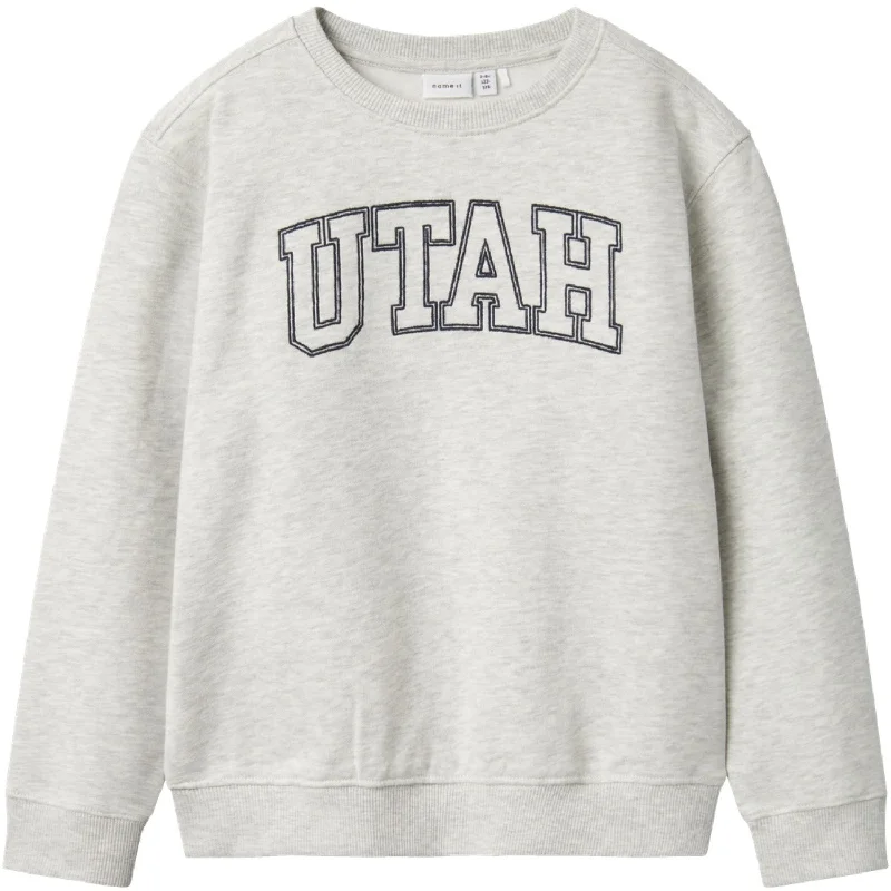 Name It Light Grey Melange Taloy Regular Sweatshirt