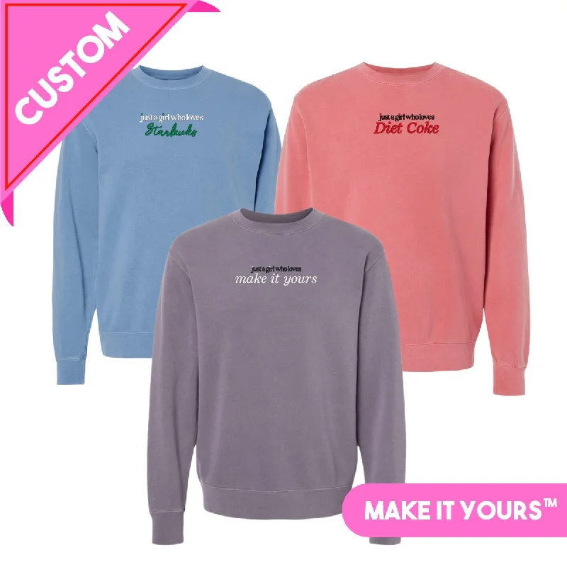 Make It Yours™ 'Just A Girl Who Loves' Cozy Crew