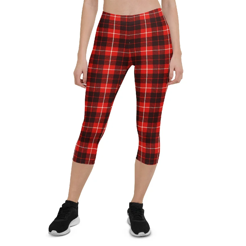 Classic Red Tartan Capris