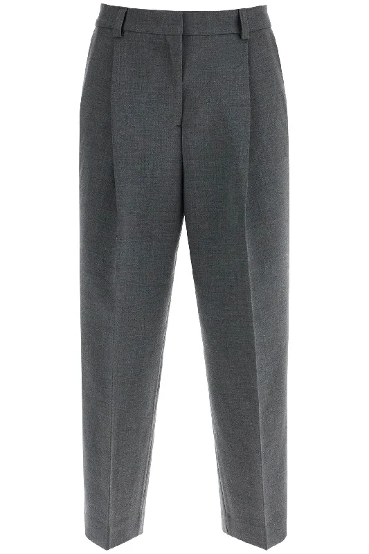 Lively And Youthful Toteme Women's  Melange Recycled Fabric Pleated Trousers