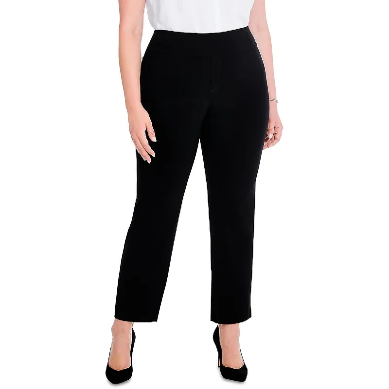 Soft Feel Plus Womens Pull On Office Ankle Pants