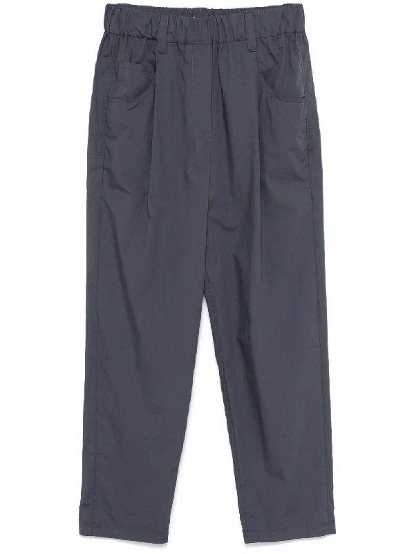 Relaxed Chic Brunello Cucinelli Women's Trousers blue