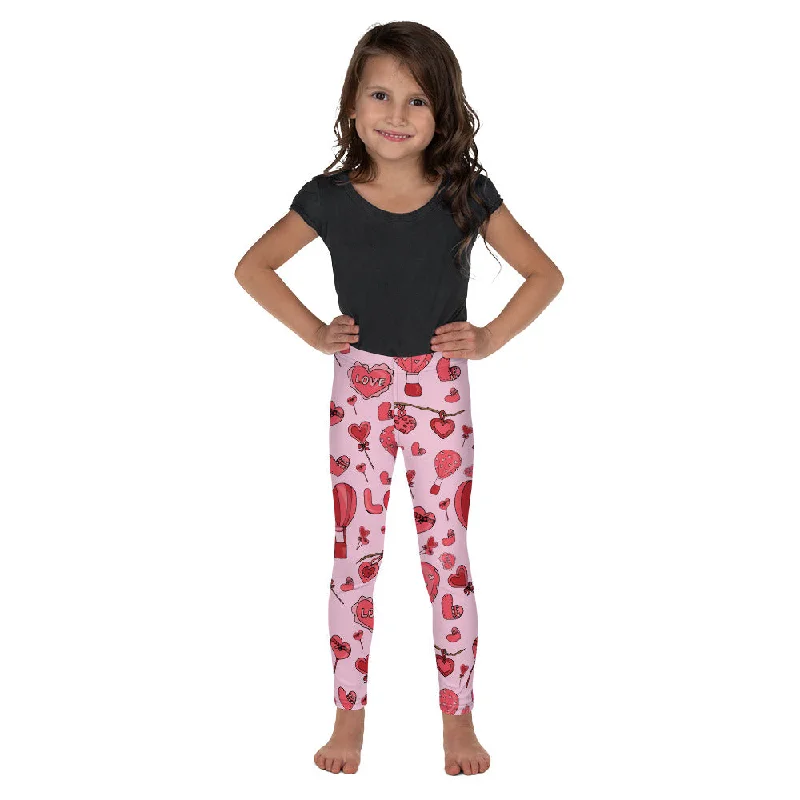 Relaxed Fit Wear Pink Love Kid's Leggings