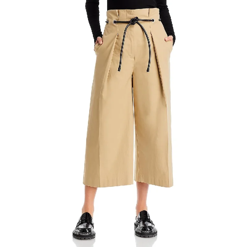 Elegant Dressing Womens Khaki High Rise Cropped Pants