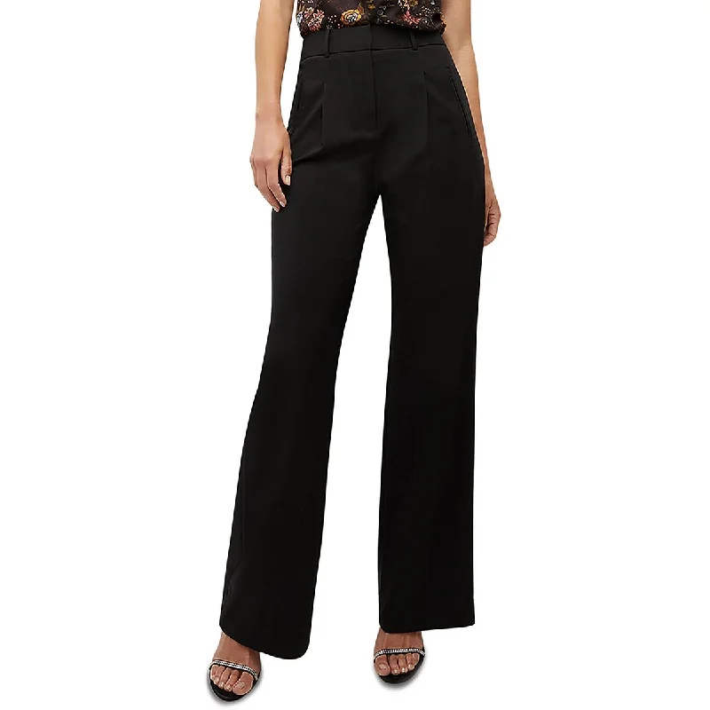 Comfy Chic Wear Ollie Pant Womens High Rise Pleated Trouser Pants