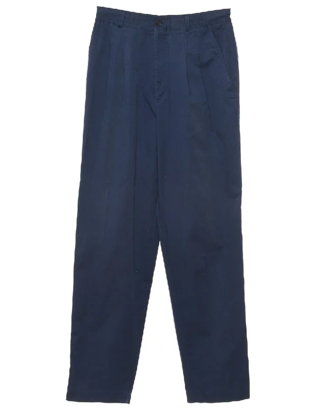 Navy Trousers - W28 L29