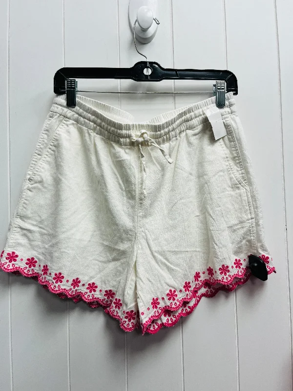 Comfy Dress White Pink Shorts J Crew O, Size S