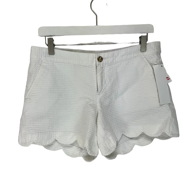 Versatile Itinerary White Shorts Designer Lilly Pulitzer, Size 4
